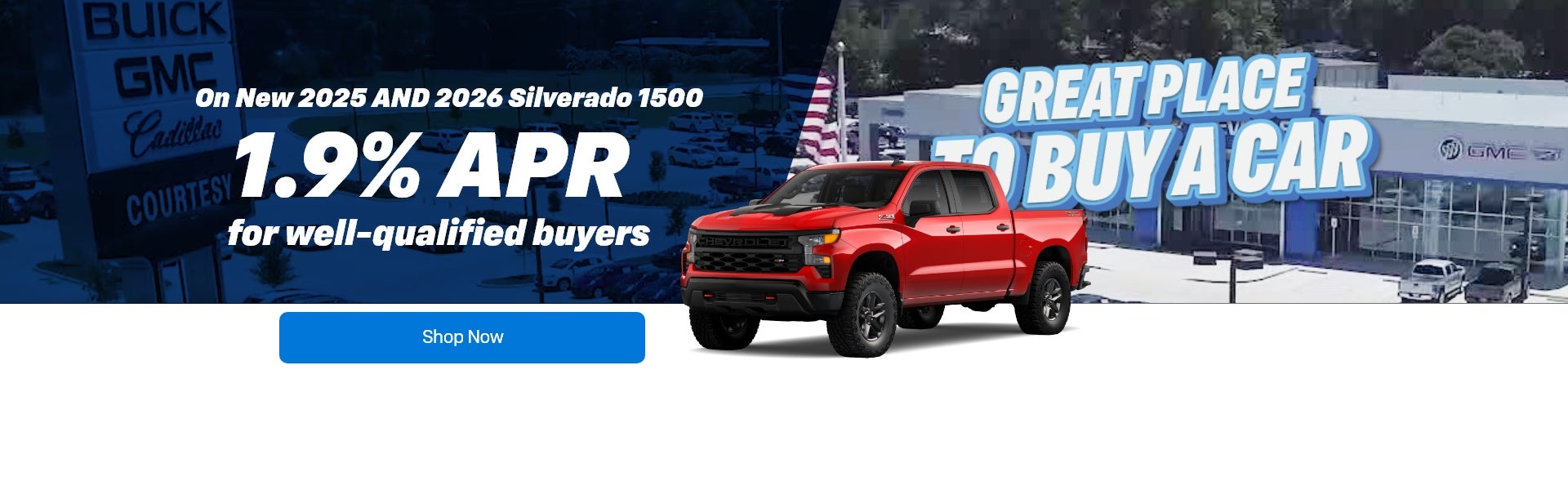 On New 2025 AND 2026 Silverado 1500 1.9% APR for well-qualif