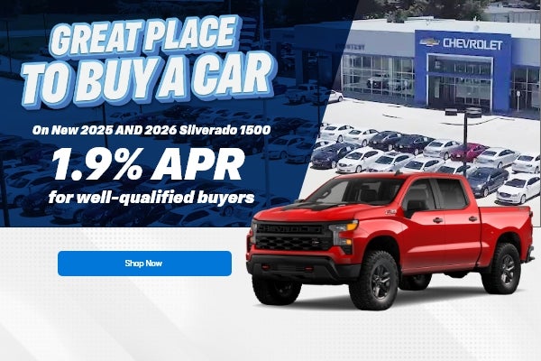 On New 2025 AND 2026 Silverado 1500 1.9% APR for well-qualif