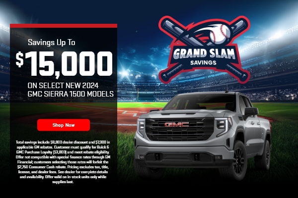 Grand Slam Savings on New 2024 GMC Sierra 1500